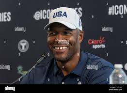 Jersey City, United States. 29th June, 2022. Michael Strahan attends Icons  Series Inaugural Event & Press Conference at Liberty National Golf Club  (Photo by Lev Radin/Pacific Press) Credit: Pacific Press Media Production