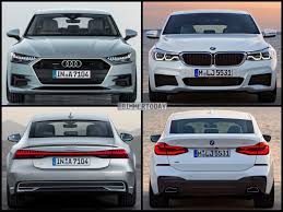 Bmw 5 Series Vs Mercedes E Class Vs Audi A6 Photo Comparison 2018 Audi A7 Vs Bmw 6 Series Gran Turismo Audi A7 Bmw Audi