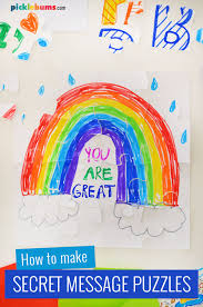 As a teacher, great to use in your electronic classroom! Make A Secret Message Puzzle Picklebums