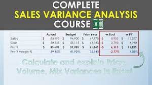 If your company sells more than one product, you will at some point start. The Complete Sales Variance Analysis Course In Excel Price Volume Mix Impact On Profitability Youtube