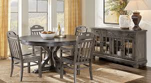 Westbrook Gray 5 Pc Round Dining Room Round Dining Room Round Dining Room Table Dining Room Sets