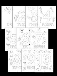 Color numbers 3 and 4 color numbers 3 and 4 and then color the pictures. 1 10 Printable Numbers Coloring Pages Yes We Made This