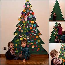 Diy Felt Christmas Tree For Kids Creatifulkids Diy Felt Christmas Tree Felt Christmas Tree Homemade Christmas Tree