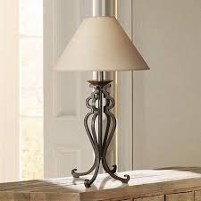 Open Scroll Rustic Wrought Iron Table Lamp 88553 Lamps Plus Wrought Iron Table Rustic Table Lamps Iron Lamp