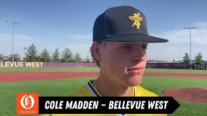 Pitcher Cole Madden after leading Bellevue West to Metro Conference  baseball title