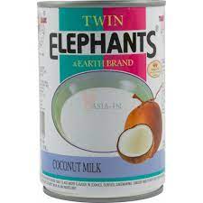 Coconut milk brands from thailand. Twin Elephants Coconut Milk 400g