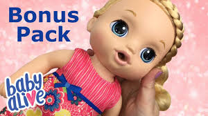 Baby Alive Sweet Tears Baby Doll With Walmart Exclusive Bonus Pack Youtube