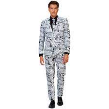 Shop for men's suits and designer suit separates online at mensusa. Mens Opposuits Textile Telegraph Newspaper Suit Boscov S