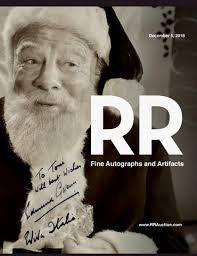 RR Auction: Fine Autograph and Artifact Auction Featuring Pop Culture by RR  Auction