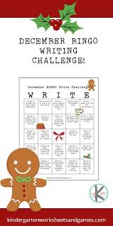 Free December Bingo Christmas Writing Prompts