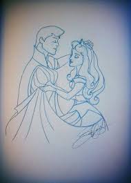 Disney Couples Sketch Aurora And Phillip Disney Sleeping Beauty Disney Drawing Drawing Artist Sketch Art Disney Art Disney Animatie Animatie Disney