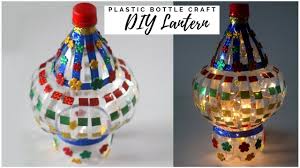 Diy Lantern Plastic Bottle Craft Diwali Decorations Ideas Christmas Decoration Ideas Recycled Youtube Plastic Bottle Crafts Diy Lanterns Bottle Crafts