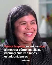 Niñera hispana se vuelve viral al mostrar cómo enseña su idioma y cultura a  niños estadounidenses. La historia 👉 uni.vi/ogEw106jHyB