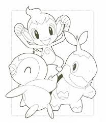 Show your kids a fun way to learn the abcs with alphabet printables they can color. Chimchar Turtwig And Piplup By Cutepokemontrianer On Deviantart