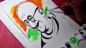 These are sketches or pencil drawings of mahatma gandhi's photos and portraits. How To Draw Mahatma Gandhi Easy Line Drawing Youtube