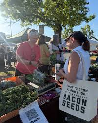 We've been looking for bacon seeds for years.🤭 We're here until noon. Come  see us and enjoy this gorgeous morning on the Square. #ThinkMariettaSquare  #MariettaSquareExperience #IntownCultureSmallTownCharm #MariettaSquare  #cobblife