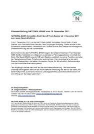Check the nbagde3exxx swift / bic code details below. Pressemitteilung National Bank Vom 16 National Bank Ag