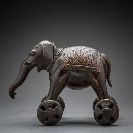 Indian Elephant on Wheels, 1850 CE - 1920 CE | Barakat Gallery
