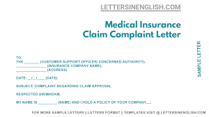 Jul 18, 2021 · medical coverage policy: Medical Insurance Claim Complaint Letter Sample Application For Insurance Claim Complaint Letters In English
