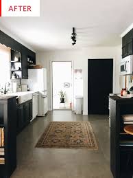 Valspar.com has been visited by 10k+ users in the past month Before And After Black And White Paint Covers Up A Wood Paneling Kitchen Apartment Therapy