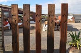 Railway Sleepers Dressed Sleepers In Garden Modern Fence Design Fence Design