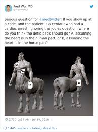 The first shock didn't work and we had to do a round of cpr. Doctor Tries Answering What He D Do If A Centaur Had A Heart Attack In A Hilariously Serious Twitter Thread Bored Panda