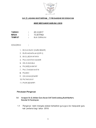 Pn ku zakiah bt ku hamid @ ku ismail 2. Minit Mesyuarat Guru 1 2018