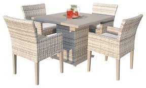 Fairmont Square Dining Table With 4 Chairs Tropical Outdoor Dining Sets By Fratantoni Lifestyles Square Dining Tables Outdoor Furniture Sets Furniture