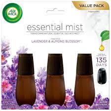 Immediately call a poison center or doctor. Air Wick Essential Mist 0 67 Oz Lavender And Almond Blossom Automatic Air Freshener Refill 3 Pack 62338 01113 The Home Depot