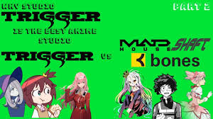 Trigger inc., also known as studio trigger, is a japanese animation studio founded by former gainax employees hiroyuki imaishi and masahiko. Studio Trigger Why It S The Best Anime Studio Style And Substance Part 2 Youtube
