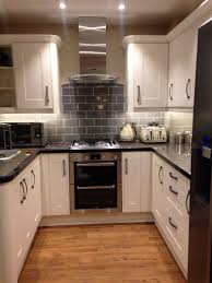 White Kitchen Grey Subway Tiles Kitchen Remodel Small Kitchen Backsplash Designs Kitchen Room Design