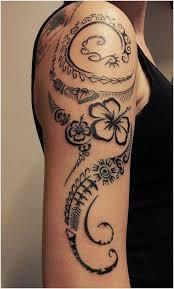 Tattoos For Women 50 Nice Half Sleeve Tattoos For Women Girlstattoos Click For More Polynesian Tattoo Designs Hawaiian Tattoo Polynesian Tattoo