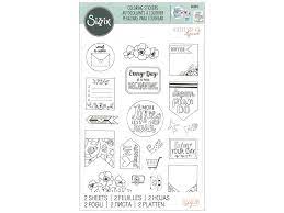 #flowernames #flowerschart #flowerstickers #flowersstickers #flowerscoloringpages. Sizzix Katelyn Lizardi Coloring Stickers Color Your Planner Createforless