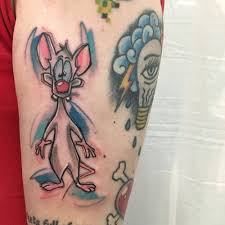 Tattoo design drawings cool art drawings. Pinky Brain Tattoo