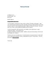When should you use a motivation letter then? Child Care Assistant Cover Letter