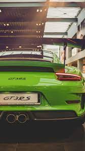 Wallpapers Sportscar Green Sports Car Car Bumper Porsche Gt Porsche Porsche Gt3
