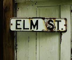 Vintage Elm Street Metal St Sign Halloween Decor Elm St Etsy Elm Street Elm Vintage