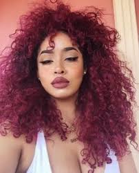 Love Everything About The Hair The Curly Pattern And The Red Wine Color Dyed Curly Hair Dyed Natural Hair Curly Hair Styles Naturally