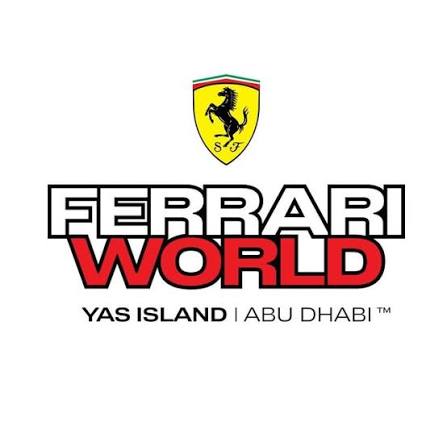 Ferrari World Abu Dhabi red roof on Yas Island