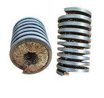 Industrial Cylinder Nylon Spiral Brush Spring Coil Rotary Inward Cleaning  Polishing Inside Outward Ring Inner Chain Disk