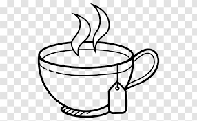 Download transparent lineart and use any clip art,coloring,png graphics in your website, document or presentation. White Tea Coffee Cup Clip Art Line Drawing Transparent Png