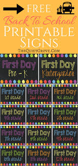 5 Free Back To School Printable Sign Sets Back To School Pictures First Day Of School Pictures Kindergarten First Day