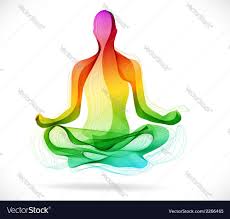 Yoga Pose Abstract Color Over White Background Lotus Pose Download A Free Preview Or High Quality Adobe Illustrator Ai Eps Pdf And Abstract Lotus Pose Color