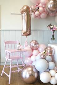 Rose Gold And Pink Unicorn One Year Old Party 1st Birthday Party For Girls Baby Birthday Party Girl Flamingo Birthday