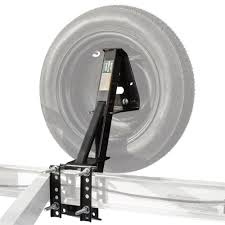 The max weight rating on that hitch was 200 lbs. Tow Tuff Trailer Spare Tire Carrier Discount Ramps