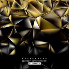 Black And Gold Design Background Black Gold Polygonal Background Design Background Design Polygon Design