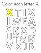 These alphabet coloring sheets are super simple to complete, but lots of fun! Letter X Coloring Pages Twisty Noodle