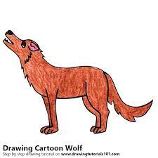 Then draw a line from the eye to the nose to form the wolf's snout. Learn How To Draw A Cartoon Wolf Cartoon Animals Step By Step Drawing Tutorials