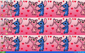 Tons of awesome angel disney's lilo & stitch wallpapers to download for free. Stitch And Angel Desktop By Baudelairestitch On Deviantart