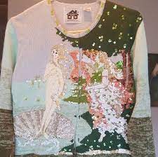 Storybook knits handknitted cardigan floral violet. Storybook Knits Elaborate Hand Knit Beaded Design Hand Knitting Knitting Sweaters For Women